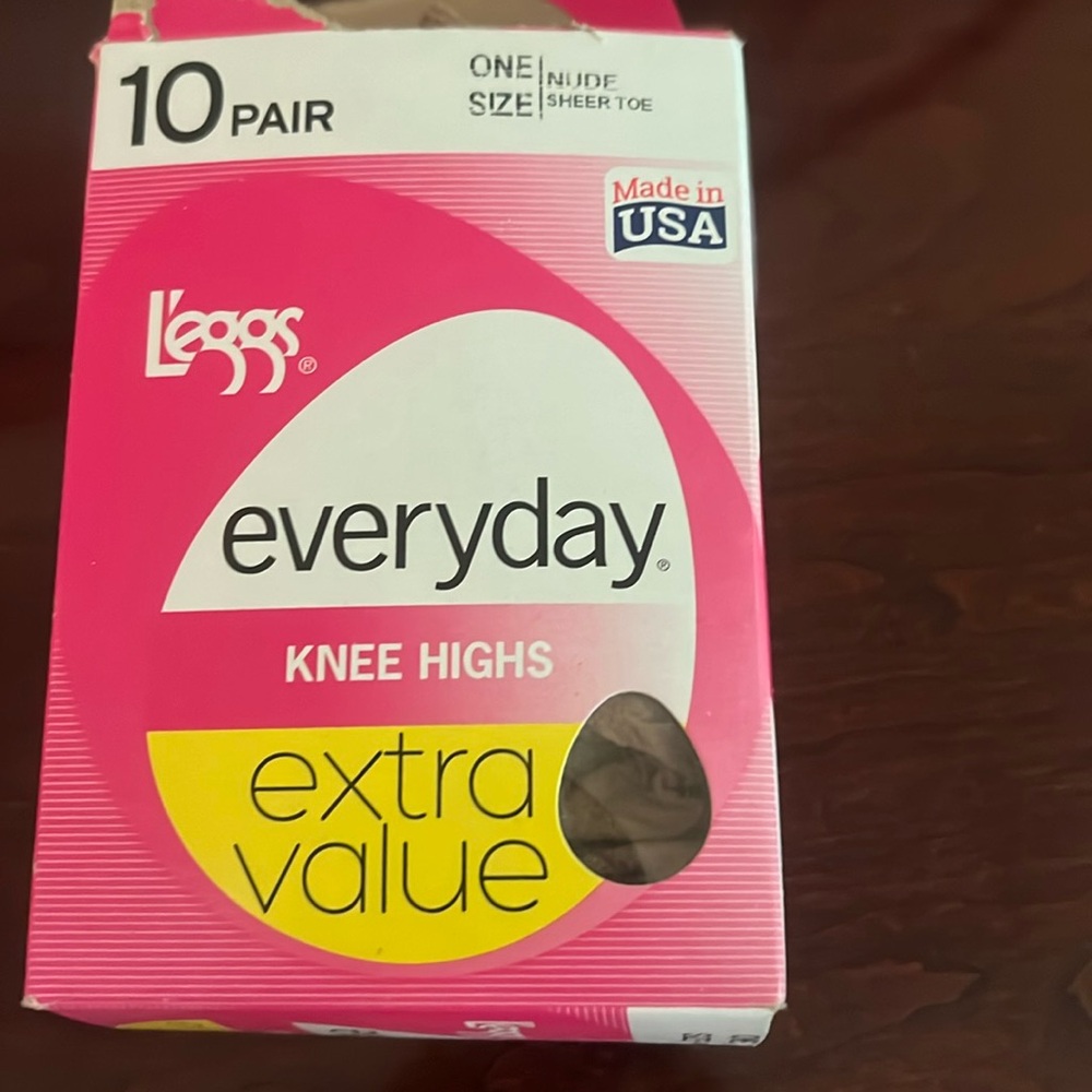L’eggs nude knee highs pack of 7